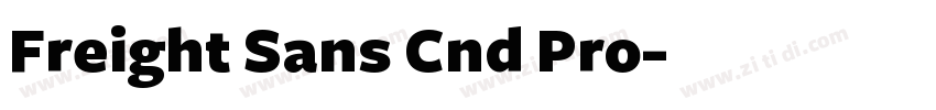 Freight Sans Cnd Pro字体转换